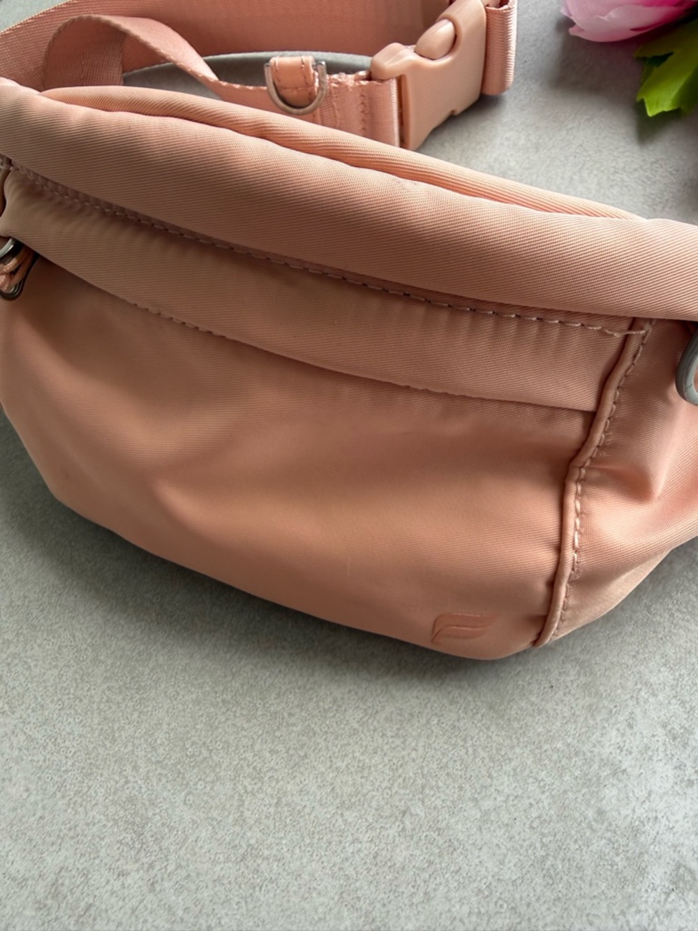 Fabletics Blush Pink Mini Belt Bag View 2